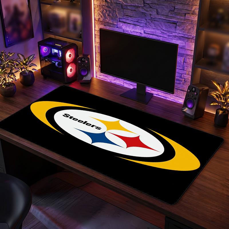 Pittsburgh Steelers Pattern Mousepad Anti?Slip Rubber Desk Pad For Gaming Working Desktop Decoration