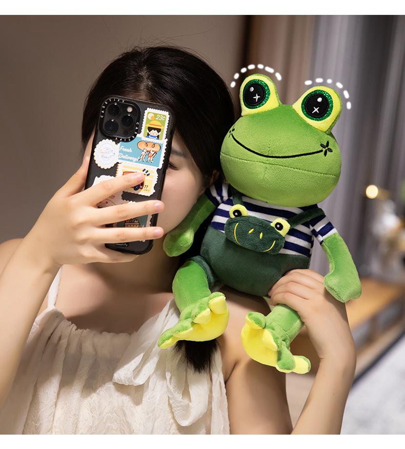 Kawaii Frog Plush Toy - Cute Cozy Soothing Doll Gift for Kids