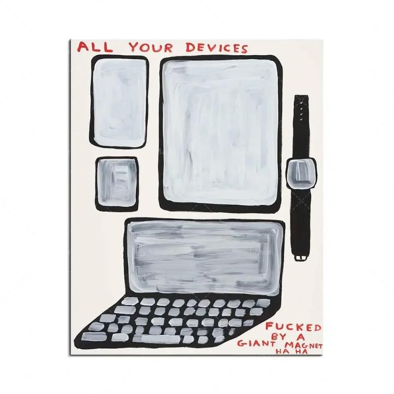 David Shrigley Contemporary Art Posters  Canvas Wall Art Prints for Living Room Bedroom Office  Perfect Home Decor