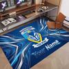 Custom Rug Warrington Wolves Pattern Print Name Text Soft Non‑Slip Floor Carpet for Home Indoor Decoration