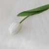 Hanyang Moisturizing Feel Artificial Tulip Flower for Decoration, Living Room or Photography, Pink and White