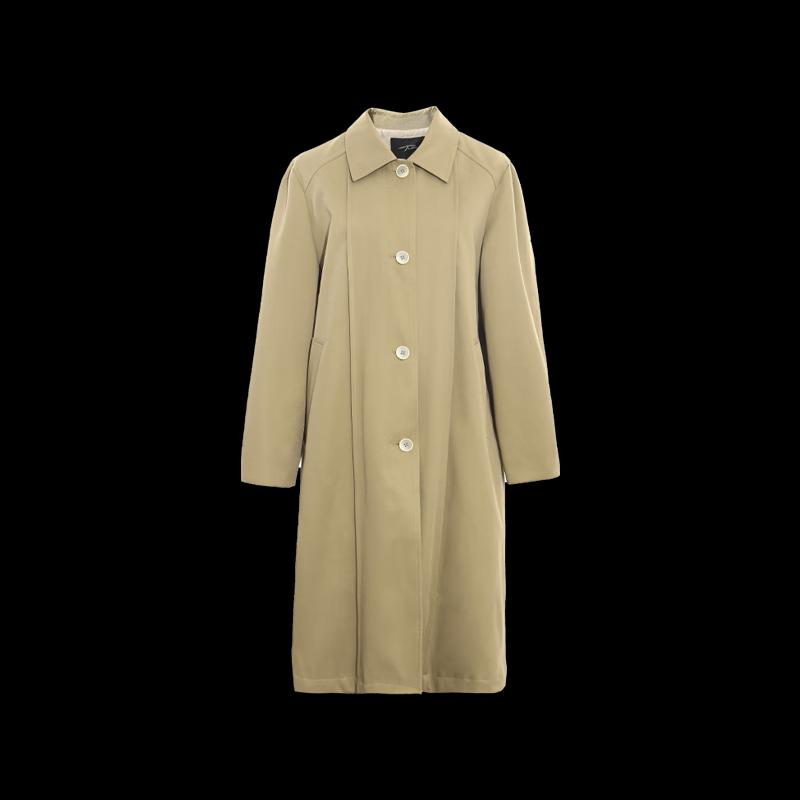 Women's Lapel Mid-Length Trench Coat