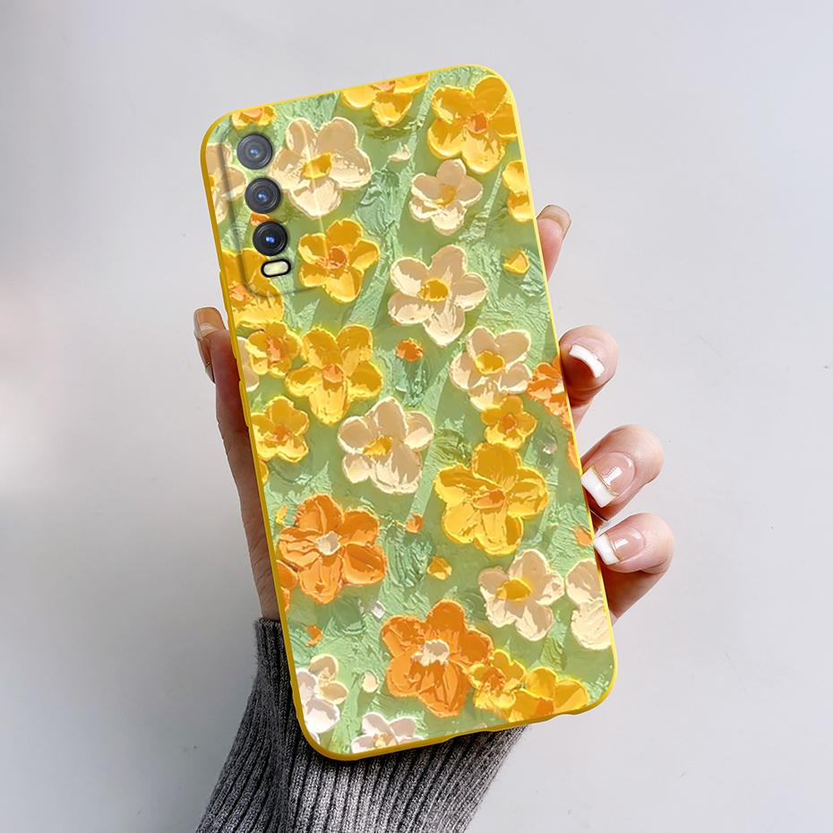 Soft Case For Vivo V2027 Cover Vivo Y11s Y12s Y12a Y20 Y20s Y20i Phone Cases Cute Rabbit Panda Pattern Silicon Capas For Y20 20S