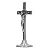 Catholic Cross Hand Made Zinc Alloy Metal Vertical Catholic Crucifix Wall Cross with Removable Base