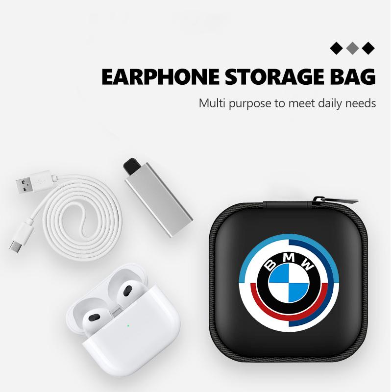 Car Organizer EVA Storage Earphone Cable Case Bluetooth Bag For BMW E36 E39 E87 E60 E46 E53 E90 F10 F20 F25 F30 X3 X5 IK5