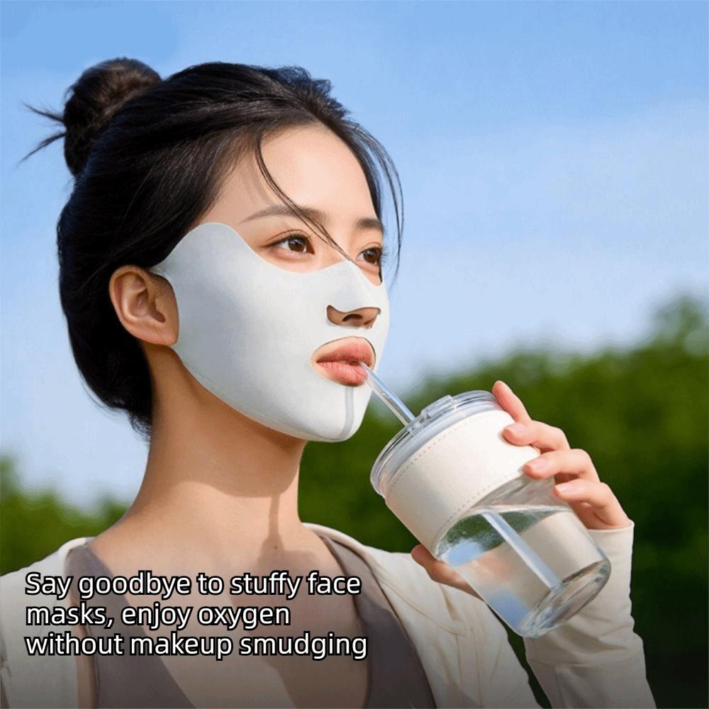 Breathable Sunscreen Mask Thin Face Cover Elastic Sunscreen Face Scarf Outdoor