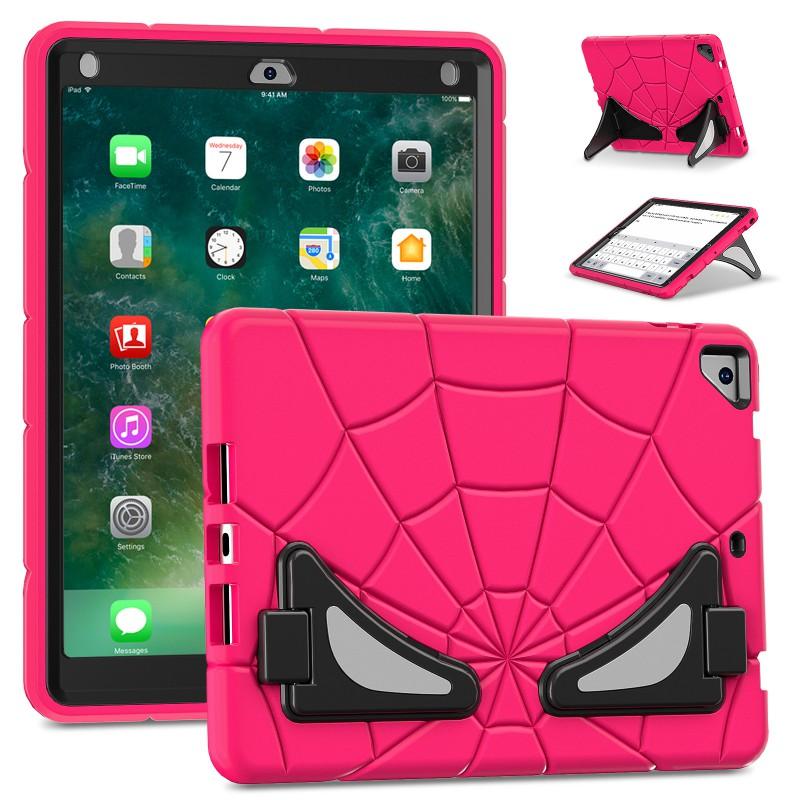 Spider-Man Cartoon Stand Case IPad 10.2 Inch 5th 6th 7th Gen Shockproof Silicone Cover With Sleep Wake Function