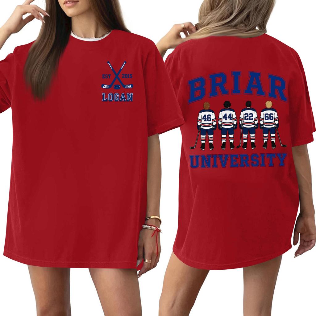 Women Casual Short Sleeve T Shirt Letter Print Loose Fit Crew Neck Soft Fabric Comfortable Wear Daily Use