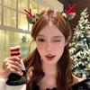 Christmas Reindeer Snowflake Hair Clip for Girls - Cute Antler Headwear Accessory