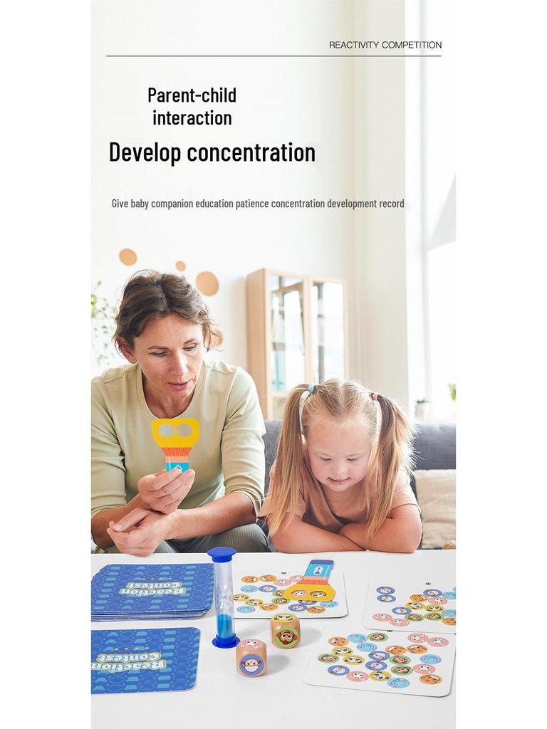 Children's Interactive Attention and Concentration Training Game (Ages 3-6) - Reaction Speed Challenge Table Toy