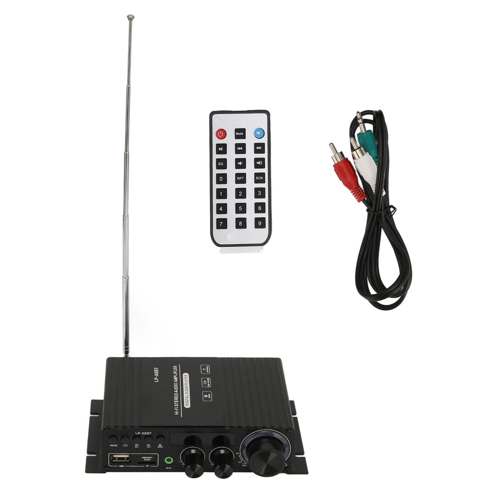 

Автомобильный мини-усилитель мощности Bluetooth 5.0 2.0-канальный коаксиальный декодирующий усилитель с высокой и низкой настройкой