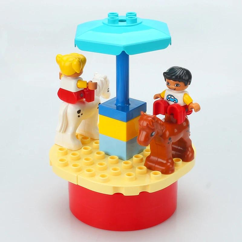 Store Byggeklosser Kompatibel Sklie Huske Vippe Park Lekeplass Serie Store Klosser Barn Pedagogisk Kreativt Leketøy Barnegave