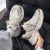 Spring and Autumn New Retro Mesh Breathable Casual Sports Shoes Thick-soled Non-slip Teen Dad Shoes