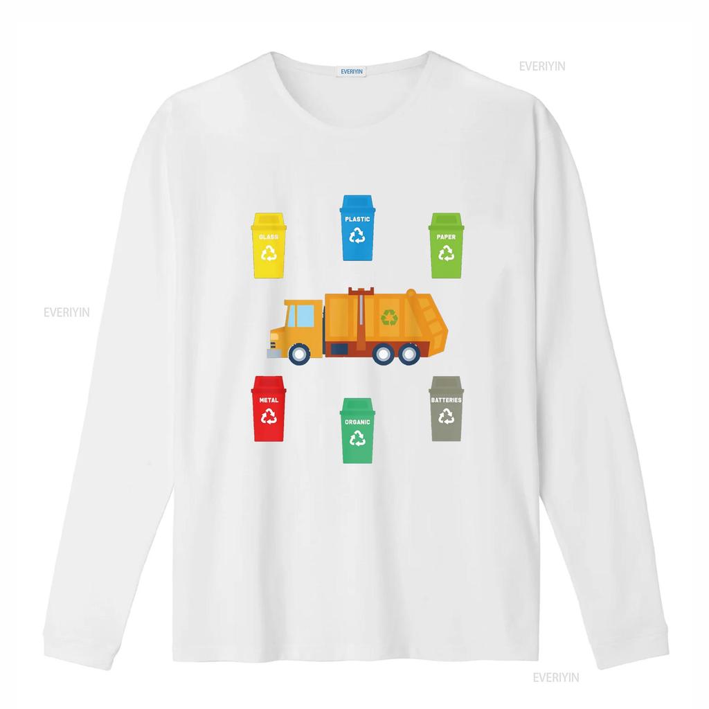 Recycling Trash Garbage Truck T Shirt Funny Toddler Boy Kids Vintage Washed Fashion Slightly Comfortable Stretched Breathable