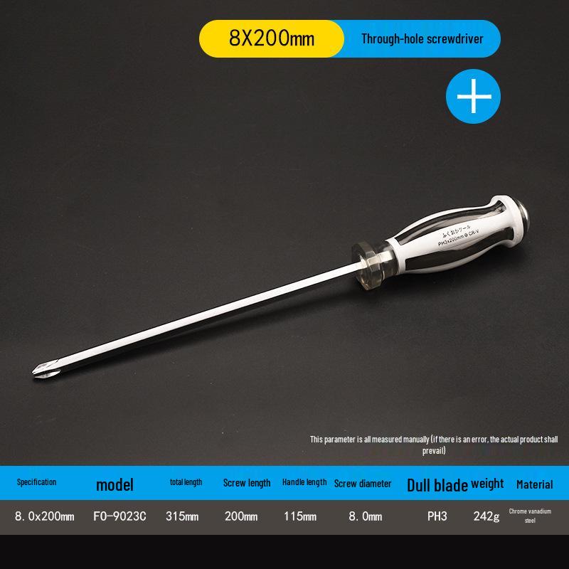 Industrial Grade Magnetic Screwdriver Set - Super Hard, Impact Resistant, Flat & Phillips Slotted Heads