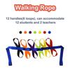 Educational Walk Rope Nylon Walking Rope School Security Rope Colourful Handle Child Safety Leading Rope for Preschool