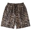 Sommer-Strandshorts für Herren in Übergröße, elastische Taille, Leopardenmuster, lässige Shorts für den Sommer