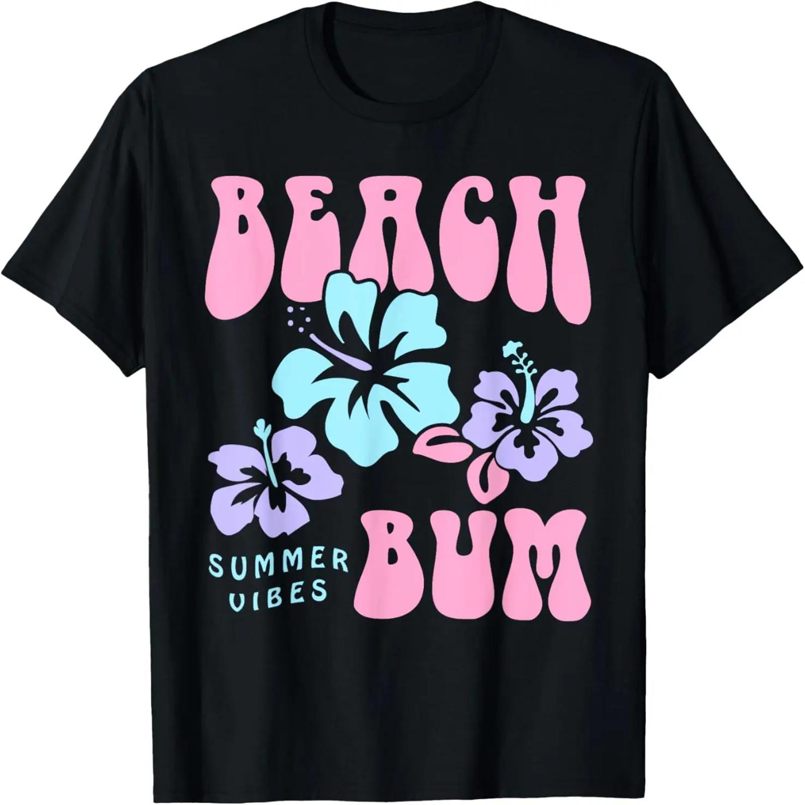 

Coconut Girl Beach Bum Pastel Graphic Trendy Beach 90s Retro T-Shirt XXXXXL чёрный