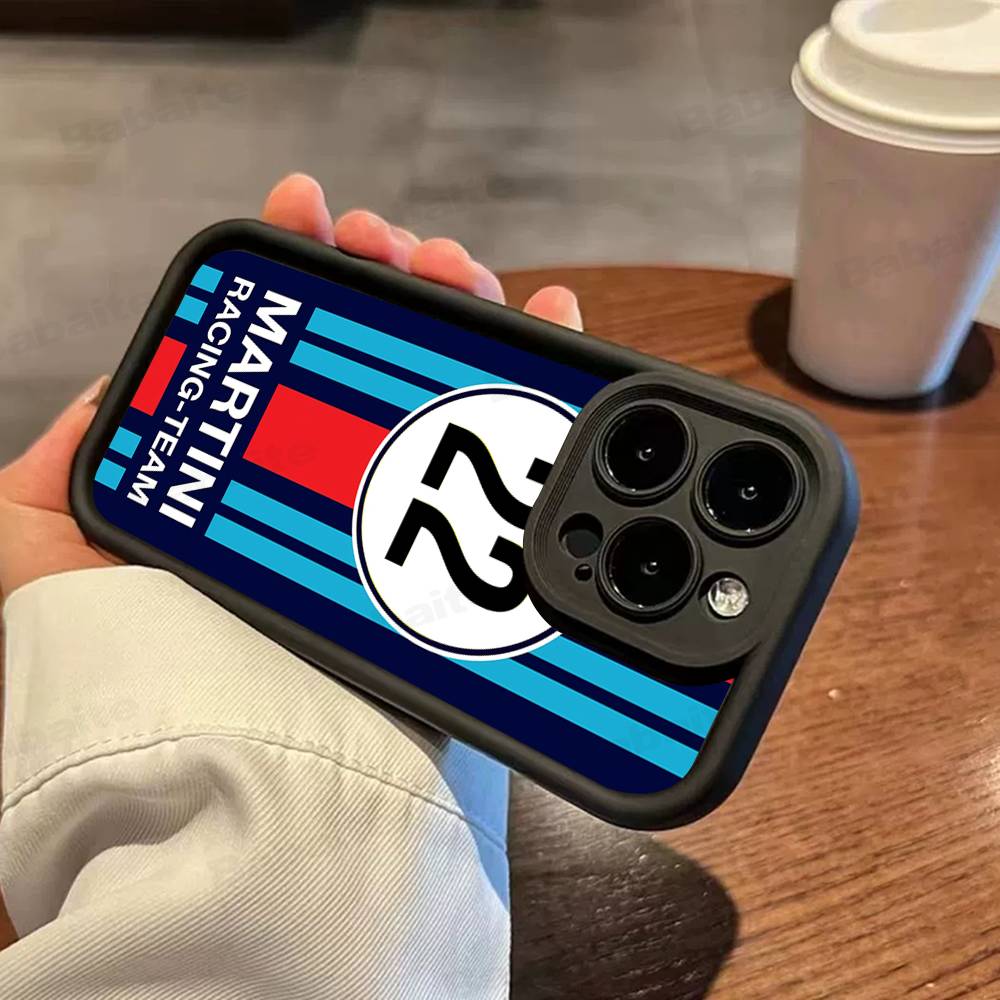 MartiniES Racing For IPhone 17 Pro Max 13 16 15 11 12 14 Plus Shockproof Soft Phone Cover