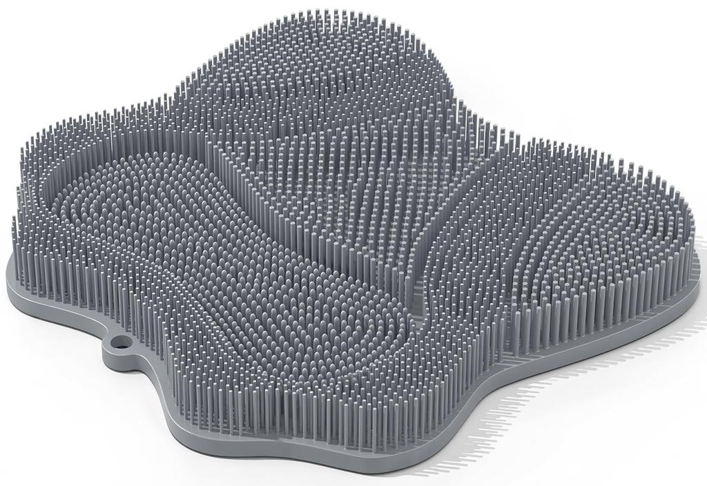 Odor Remover 3D Foot Washing Komriland Foot Cheating Foot Odor Sole Foot Washing Foot Brush Suction Hook Mounting Hole [Foot & Mat] Brush, Brush,