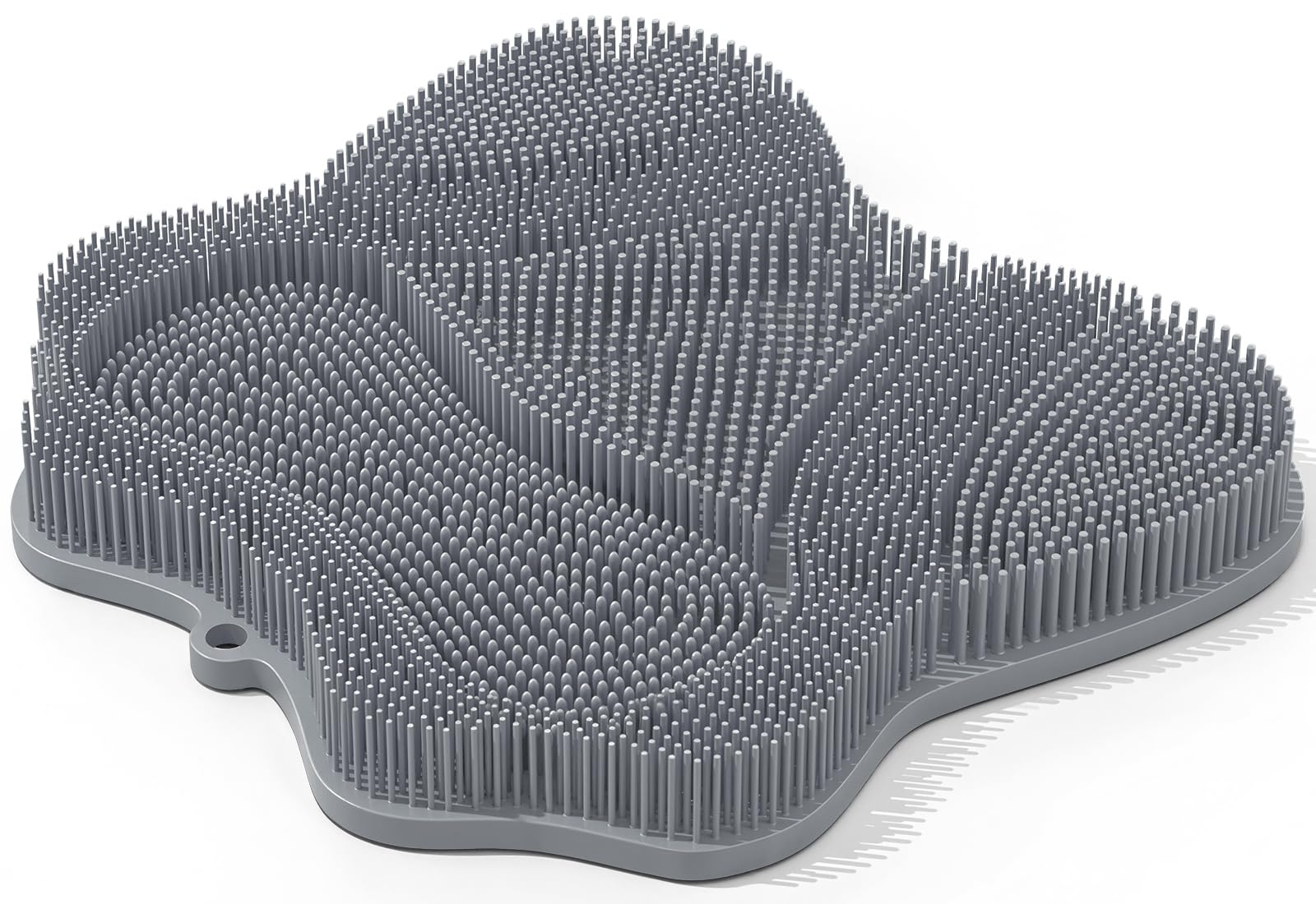 

средство для удаления запаха 3D мытье ног Komriland Обман для ног Запах ног Подошва Мытье ног Щетка для ног Присоска Монтажное отверстие [Нога и коврик] Щетка, Щетка, серый