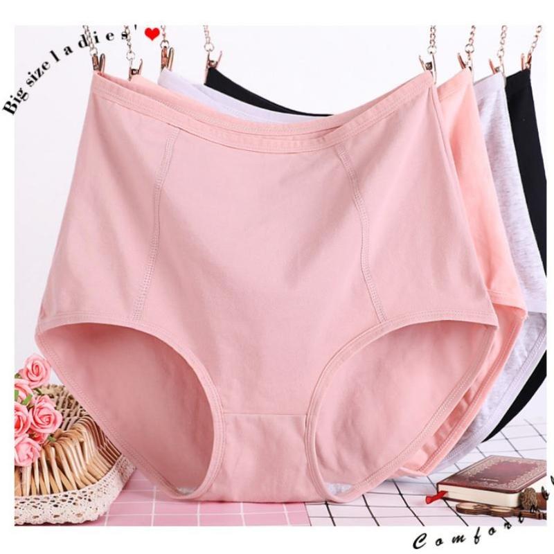 Women Underwear Big Size Briefs Breathable Large Panties Leakproof High Waist Undershorts