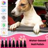 Set de 12 Pensule pentru Artă pe Unghiile Animalelor de Companie, Uscare Rapidă, Distractive, Creative, Oje sub Formă de Pensulă pentru Lăbuțe, Accesorii DIY Manichiură pentru Cățeluș, Pisică, Animale Mici