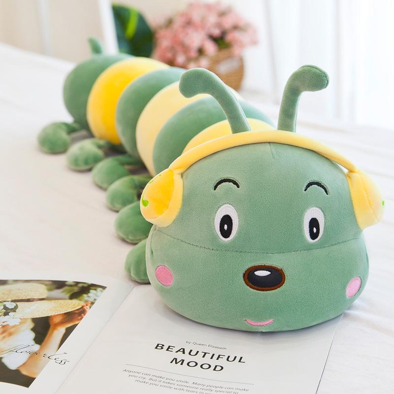 Cute Caterpillar Plush Earphone Pillow - Cozy Sleep Companion
