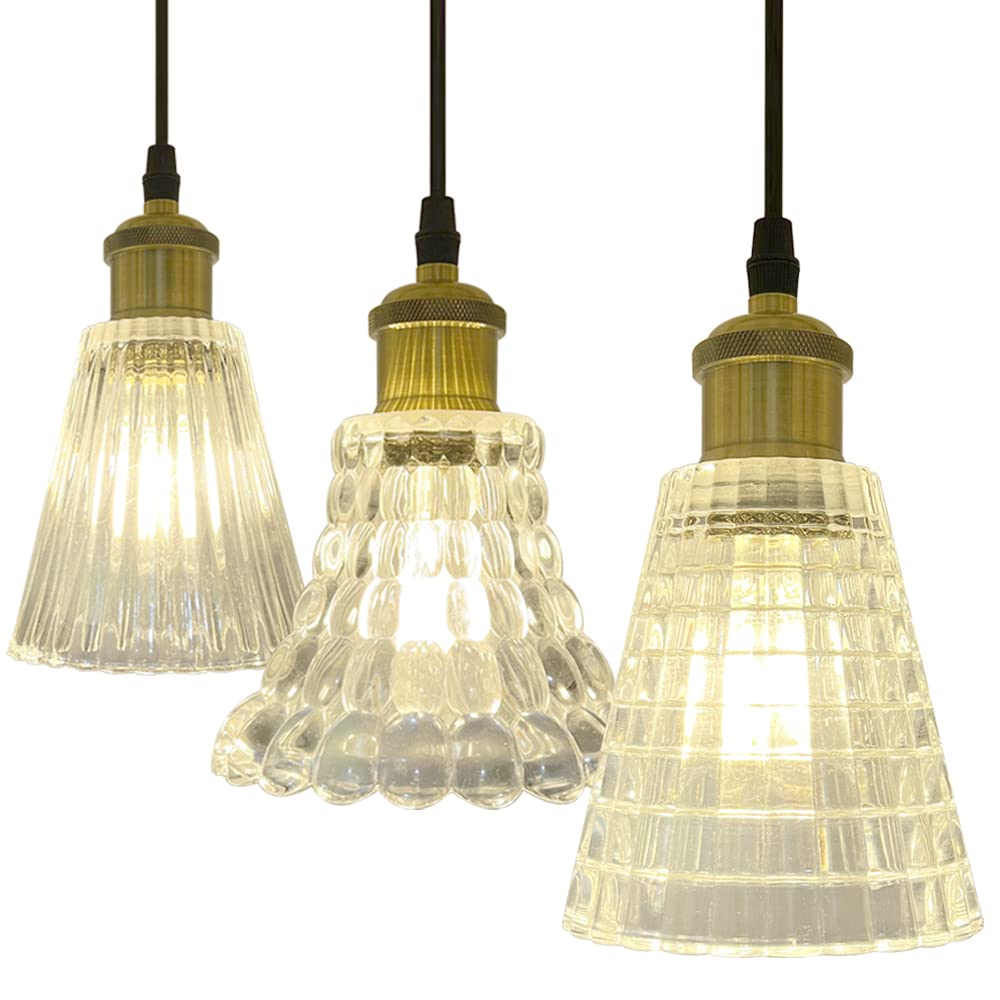 

Pendant E26 for Ceiling Hanging Glass for Dining Living Cafe Daylight LED Type Light, Glass, Nordic, Retro, Antique, Stylish, Socket, Hook, Light,