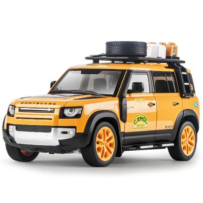 1/18 Scale Land Rover Defender Painted Edition Alloy Car Model with Lights & Sounds - Authentic Replica for Kids & Collectors
