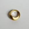 oar [Silver925] oar Cloud Volume Ring [Matte Gold]