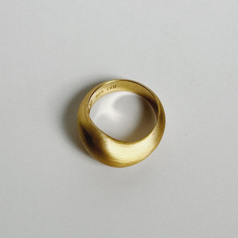 oar [Silver925] oar Cloud Volume Ring [Matte Gold]