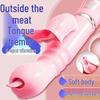 Dual Vibration Rabbit Vibrator with Clitoral Sucking and Tongue Licking for G-Spot Massage