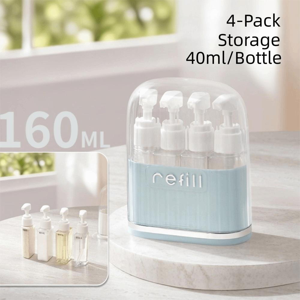 4 In 1 Toiletry Bottles Set Empty Split Bottle Set Refillable Refillable Containers  For Vacation