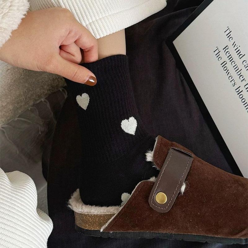5 Paar Lustige Socken Baumwolle Damen Socken Für Herz Lolita Niedlich Damen Socken Set Y2k Kawaii Studenten Socken