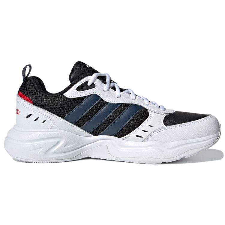 Adidas Neo Strutter Synthetic Leather Mesh Comfortable Versatile Durable Low Top Casual Shoes Men Sneaker Black FY8162