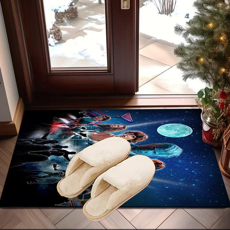 Stranger Sci-fi Adventure Carpet, Chair Rug,Rug for Office Bedroom Living Rooms, Doormat Decor Fan Gift Christmas Gift