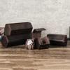 Vintage Genuine Leather Watch Roll Box 1/2/3/4/6/8 Grids Watch Travel Case Organizers Display Holder Men Women Watches Jewelry