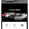 1/24 Mitsubishis Lancer Evolution Alloy Sports Car Model Diecasts Metal Racing Vehicles Car Model Sound and Light Kids Toys Gift