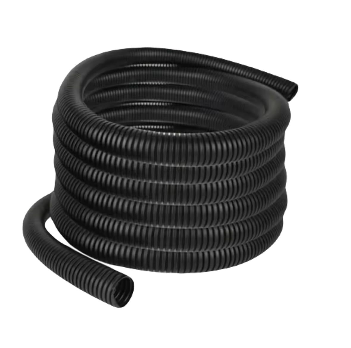 

Гнучка гофрована трубка для електропроводки Sea Grip, Чорна, 50 м, Захист від защемлення, Захист кабелю для домашнього та автомобільного використання (Внутрішній діаметр 6,5 мм)