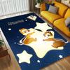 Custom Name Chip Dale Adventure Living Room Non-Slip Area Rug Soft Carpet for Bedroom Kids Playroom Sofa Office Home Decor Doormat
