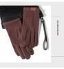 Men's Winter Touchscreen Gloves - Velvet Lined, Windproof, Warm, Korean Style