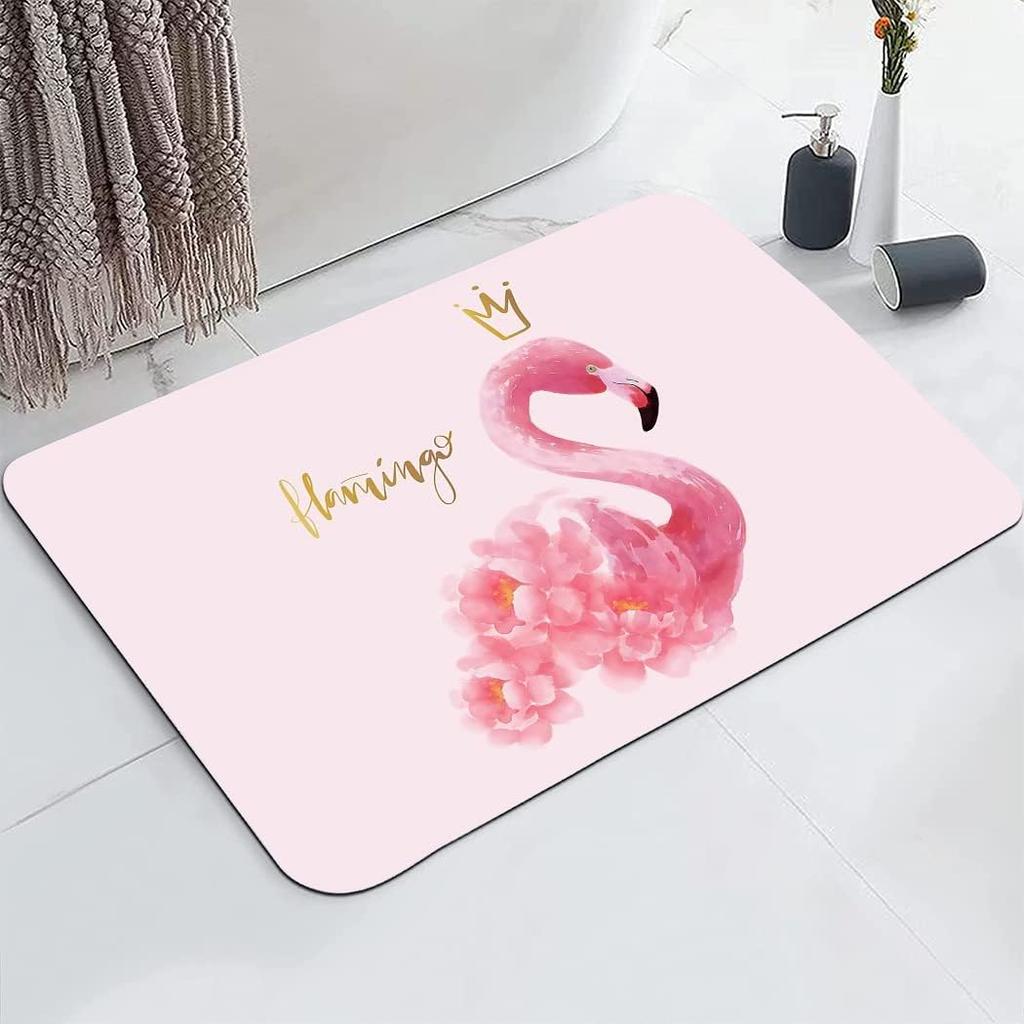 Cute Black Cat Bathroom Mat Non-Slip Super Carpet with Rubber Backing Fit Under Bathroom Doormat Floor Rugs Small Size Foot Pads