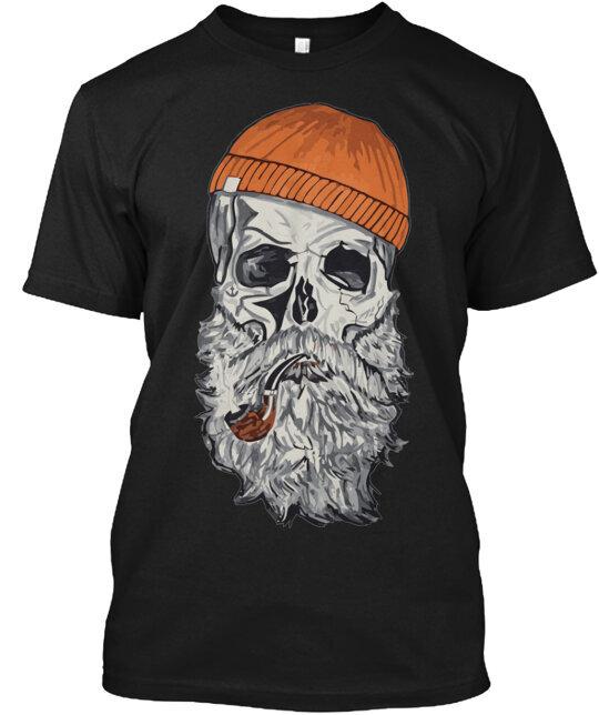 Bearded skull T-Shirt Made in the USA Size S to 5XL S разноцветный