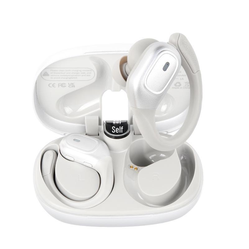 

Интеллектуальные шумоподавляющие водонепроницаемые наушники с заушным креплением Bluetooth BX-28-JL серебряный