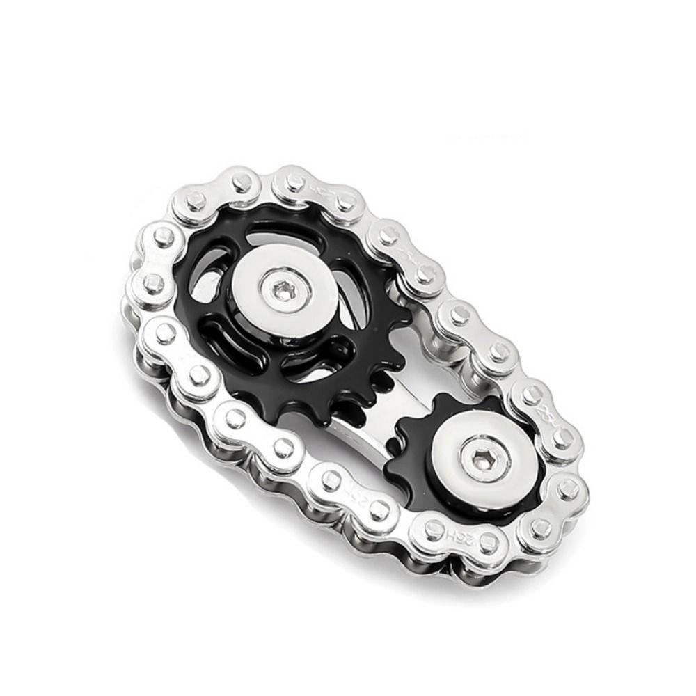 Gyroscope Hand Spinner Chain Gear Spinning Top Wheel Gear Chain Gyroscope Fidget Spinner  Adult