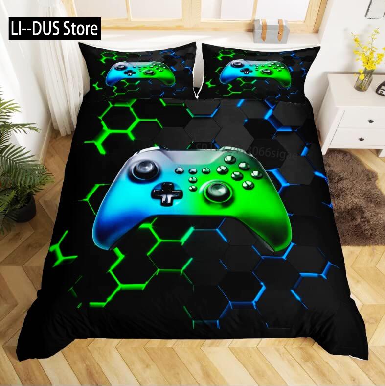 Watercolor Cartoon Basketball Print Bedding Set Duvet Cover for Kid Teen Boys Sports Quilt Cover with 2 PillowcasesFull Size