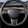 Steering Wheel Panel Decoration Cover Interior Modified Accessories Car Steering Wheel Cover Sticker for Tesla Model 3 Model Y
