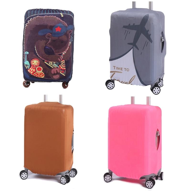 Travel Suitcase Protector Elastic Suitcase Protective Cover Luggage Cover Fit for 18-28 Inch Luggage Trolley Dust Cover