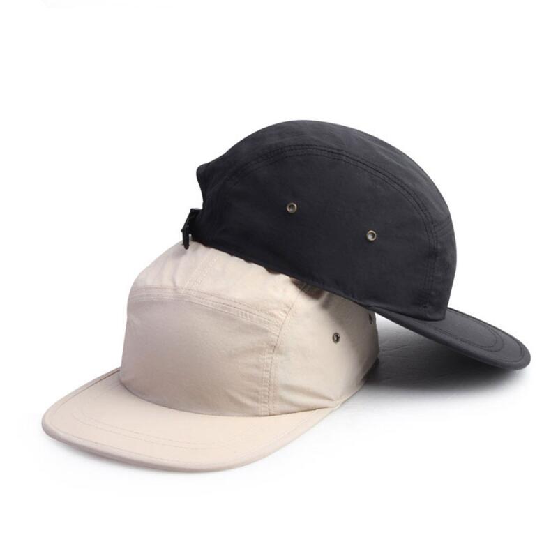 

Oversized Light Plain Snapback Camp Cap Blue